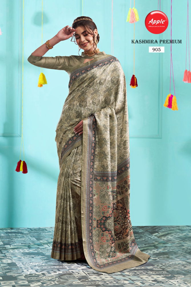 Apple Kashmira Premium Vol 9 Designer Ethnic Wear Wholesale Painted Sarees
